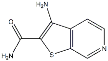 3-Aminothieno[2,3-c]pyridine-2-carboxylic acid amide Structure