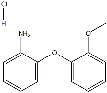 2-(2-methoxyphenoxy)aniline hydrochloride 化学構造式