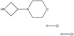4-azetidin-3-ylmorpholine dihydrochloride Structure