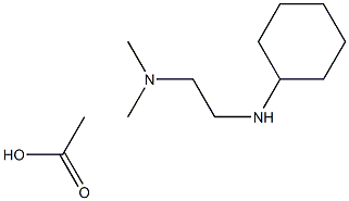 N'-cyclohexyl-N,N-dimethylethane-1,2-diamine acetate Struktur