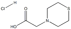 thiomorpholin-4-ylacetic acid hydrochloride,,结构式
