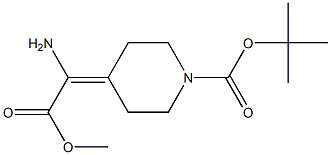 tert-butyl 4-(1-amino-2-methoxy-2-oxoethylidene)piperidine-1-carboxylate|