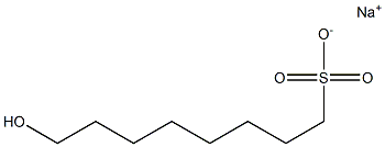 8-Hydroxyoctane-1-sulfonic acid sodium salt,,结构式