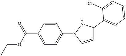 4-[3-(2-Chlorophenyl)-4-pyrazolin-1-yl]benzoic acid ethyl ester