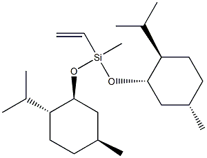 Ethenylmethylbis[[(1S,2R,5S)-5-methyl-2-isopropylcyclohexyl]oxy]silane Structure