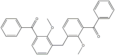 3,3''-Methylenebis(2-methoxybenzophenone),,结构式