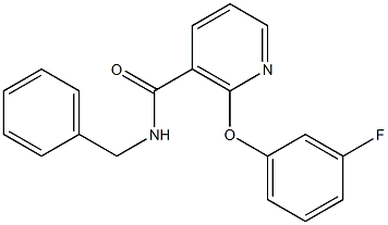 N-Benzyl-2-(3-fluorophenoxy)nicotinamide,,结构式