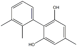 5-Methyl-2-(2,3-dimethylphenyl)benzene-1,3-diol,,结构式