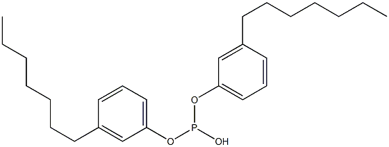 Phosphorous acid di(3-heptylphenyl) ester Struktur