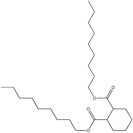 1,2-シクロヘキサンジカルボン酸ジノニル 化学構造式