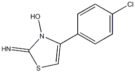 4-(4-Chlorophenyl)-2-imino-2,3-dihydrothiazol-3-ol Struktur