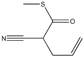 2-Cyano-4-pentenethioic acid S-methyl ester