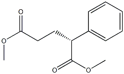 (2R)-2-フェニルグルタル酸ジメチル 化学構造式