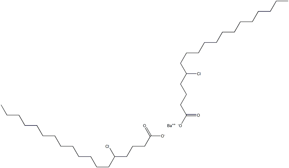 ビス(5-クロロオクタデカン酸)バリウム 化学構造式