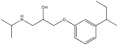 3-[3-(1-Methylpropyl)phenoxy]-1-(isopropylamino)-2-propanol,,结构式