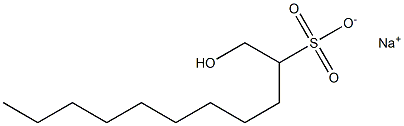 1-Hydroxyundecane-2-sulfonic acid sodium salt,,结构式