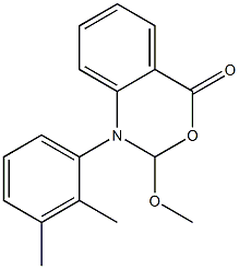 1-(2,3-Dimethylphenyl)-1,2-dihydro-2-methoxy-4H-3,1-benzoxazin-4-one Struktur