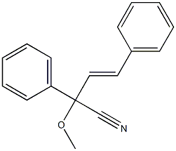 2,4-Diphenyl-2-methoxy-3-butenenitrile 结构式