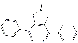 3,4-Dibenzoyl-1-methyl-2,5-dihydro-1H-pyrrole,,结构式