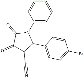 1-Phenyl-2-(4-bromophenyl)-4,5-dioxopyrrolidine-3-carbonitrile