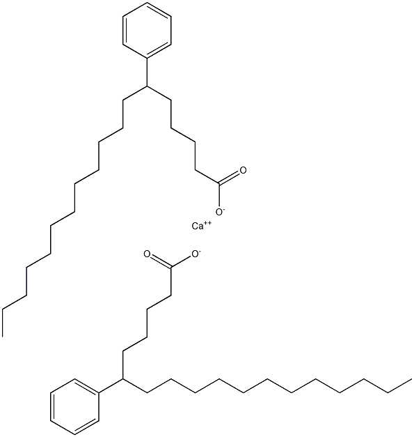 Bis(6-phenylstearic acid)calcium salt,,结构式