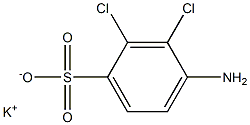 4-Amino-2,3-dichlorobenzenesulfonic acid potassium salt Structure