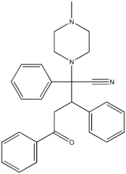 2,3,5-Triphenyl-2-(4-methyl-1-piperazinyl)-5-oxovaleronitrile|