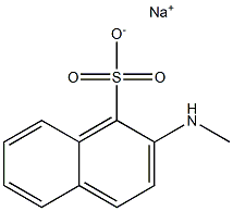 2-Methylamino-1-naphthalenesulfonic acid sodium salt,,结构式