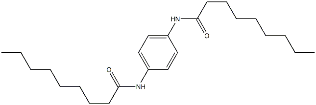 N,N'-Bis(1-oxononyl)-p-phenylenediamine,,结构式