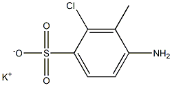 4-Amino-2-chloro-3-methylbenzenesulfonic acid potassium salt,,结构式