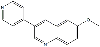 6-Methoxy-3-(4-pyridyl)quinoline Struktur