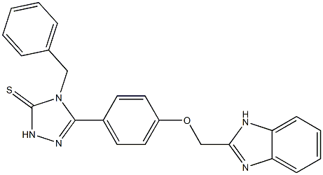 5-[4-[(1H-Benzimidazol-2-yl)methoxy]phenyl]-4-benzyl-2H-1,2,4-triazole-3(4H)-thione|