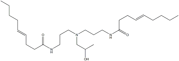 N,N'-[2-Hydroxypropyliminobis(3,1-propanediyl)]bis(4-nonenamide) Structure