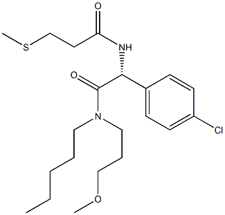 N-[(R)-1-(4-Chlorophenyl)-2-[(3-methoxypropyl)pentylamino]-2-oxoethyl]-3-(methylthio)propanamide