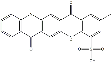  5,7,12,14-Tetrahydro-2,12-dimethyl-7,14-dioxoquino[2,3-b]acridine-4-sulfonic acid