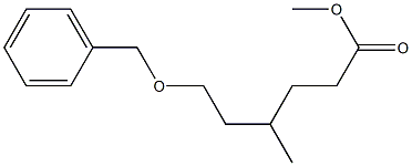 6-Benzyloxy-4-methylhexanoic acid methyl ester,,结构式