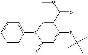 1,6-Dihydro-4-tert-butylthio-6-oxo-1-phenylpyridazine-3-carboxylic acid methyl ester|