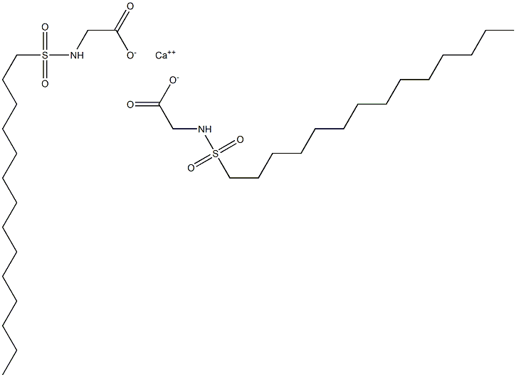 Bis(N-tetradecylsulfonylglycine)calcium salt Structure