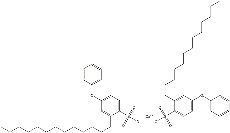 Bis(4-phenoxy-2-tridecylbenzenesulfonic acid)calcium salt 结构式