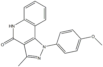 1-(4-Methoxyphenyl)-3-methyl-1H-pyrazolo[4,3-c]quinolin-4(5H)-one,,结构式