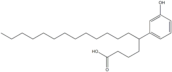 5-(3-Hydroxyphenyl)stearic acid Structure