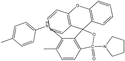 3-Pyrrolidino-6-methyl-7-toluidinofluoran Structure