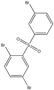 2,5-Dibromophenyl 3-bromophenyl sulfone Structure