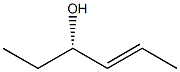 (S)-2-ヘキセン-4-オール 化学構造式