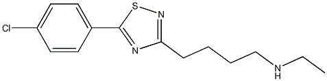3-[4-(Ethylamino)butyl]-5-(4-chlorophenyl)-1,2,4-thiadiazole Struktur