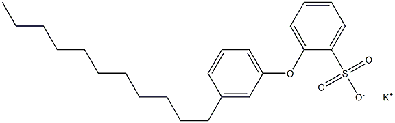 2-(3-ウンデシルフェノキシ)ベンゼンスルホン酸カリウム 化学構造式
