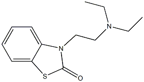 3-[2-(Diethylamino)ethyl]benzothiazol-2(3H)-one Structure