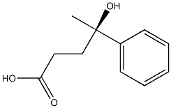 [R,(-)]-4-Hydroxy-4-phenylvaleric acid Structure