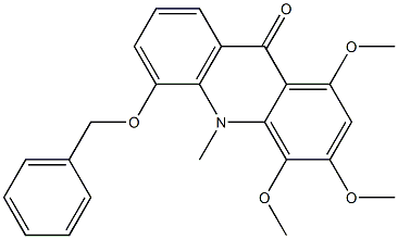 1,3,4-Trimethoxy-5-(benzyloxy)-10-methylacridin-9(10H)-one