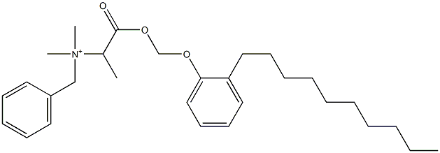 N,N-Dimethyl-N-benzyl-N-[1-[[(2-decylphenyloxy)methyl]oxycarbonyl]ethyl]aminium,,结构式